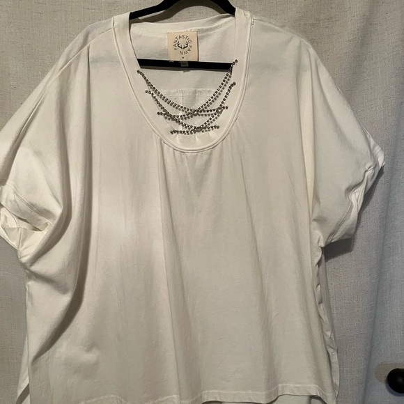 Fantastic Fawn White Oversized Boxy T-Shirt - Picture 1 of 3